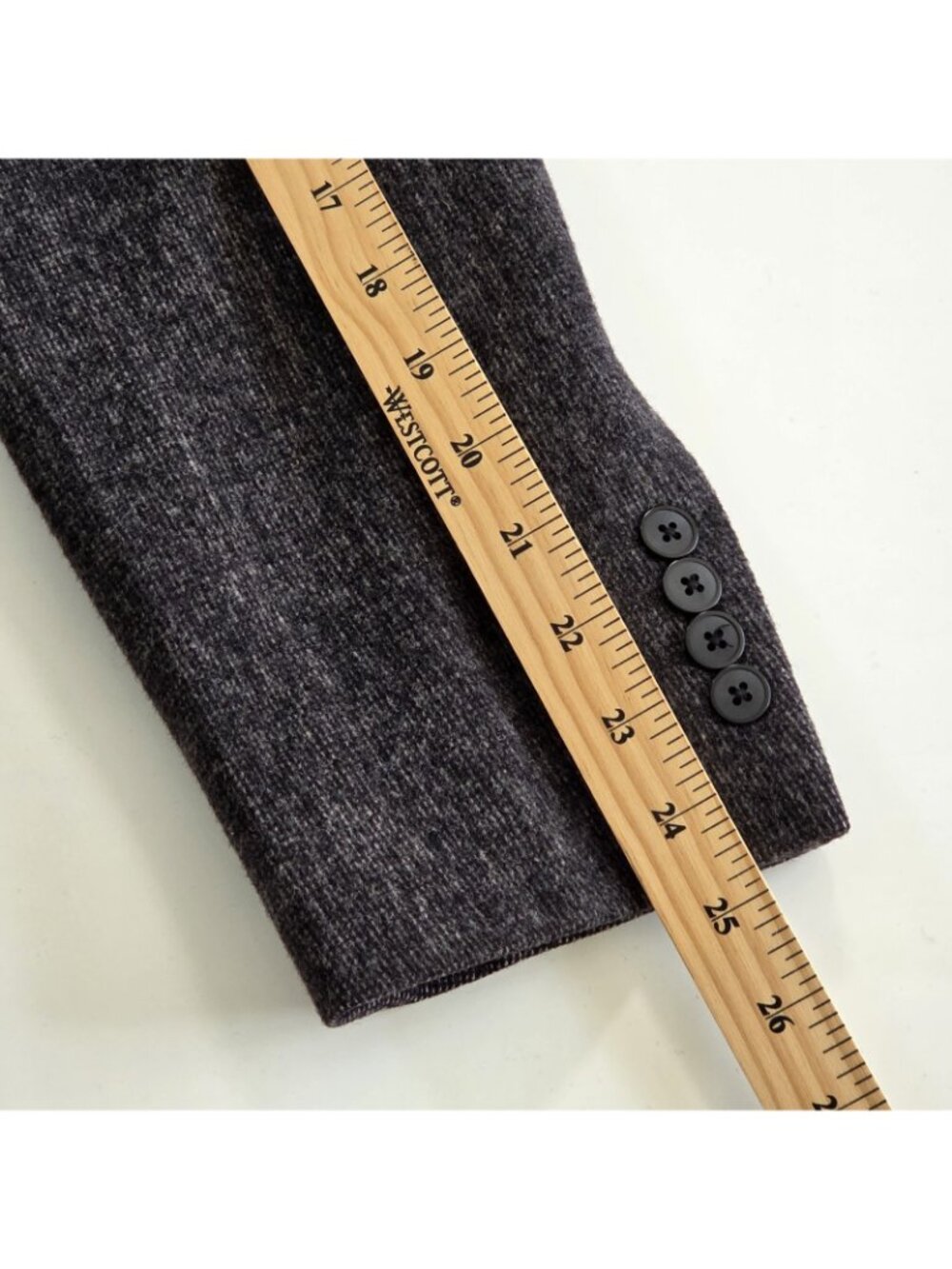 Bar III Slim Fit Blazer Men 42R Heathered Charcoal Gray Wool Textured Macys Edgy - Picture 8 of 16